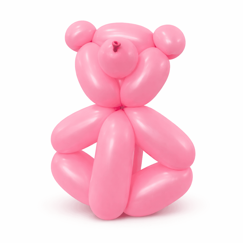 Balloon twisting at a kids party